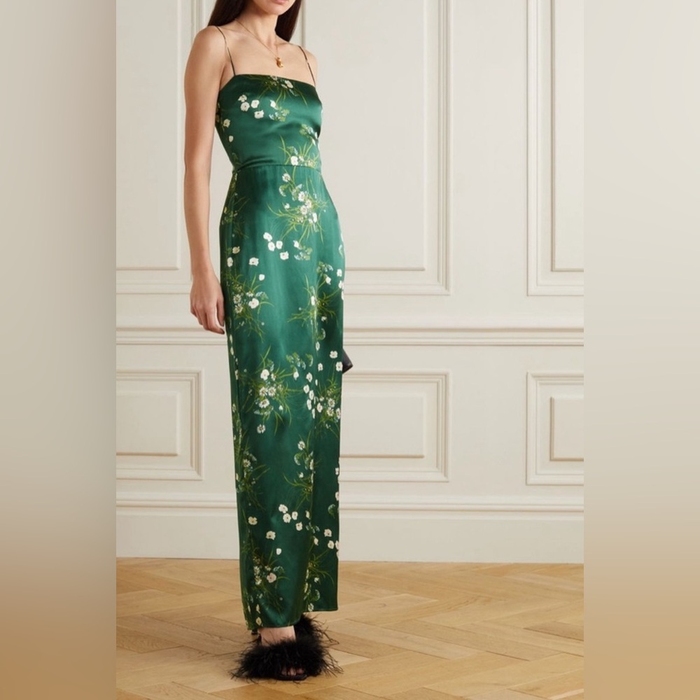 Reformation Frankie Silk Dress